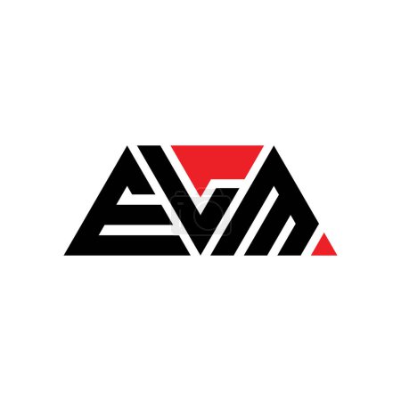 Ilustración de Diseño de logotipo de letra de triángulo ELM con forma de triángulo. Monograma de diseño de logotipo de triángulo ELM. Plantilla de logotipo de vector de triángulo ELM con color rojo. Logotipo triangular ELM Logotipo simple, elegante y lujoso. ELM - Imagen libre de derechos