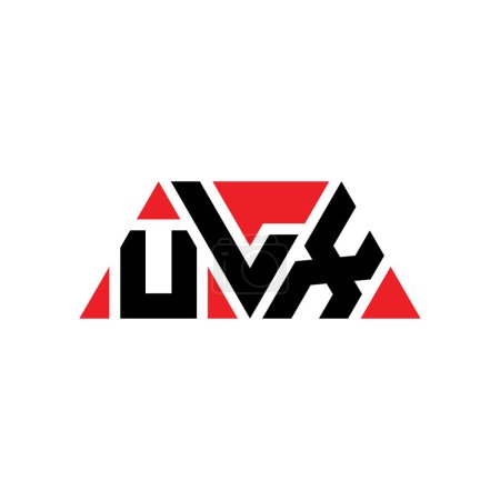 Téléchargez les illustrations : ULX triangle lettre logo design avec forme de triangle. ULX logo triangle design monogramme. Modèle de logo vectoriel triangle ULX avec couleur rouge. Logo ULX triangulaire Logo simple, élégant et luxueux. ULX - en licence libre de droit
