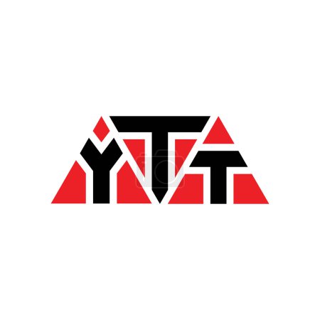 Ilustración de Diseño del logotipo de la letra del triángulo YTT con forma de triángulo. Monograma de diseño del logotipo del triángulo YTT. Plantilla de logotipo de vector de triángulo YTT con color rojo. Logotipo triangular YTT Logotipo simple, elegante y lujoso. YTT - Imagen libre de derechos