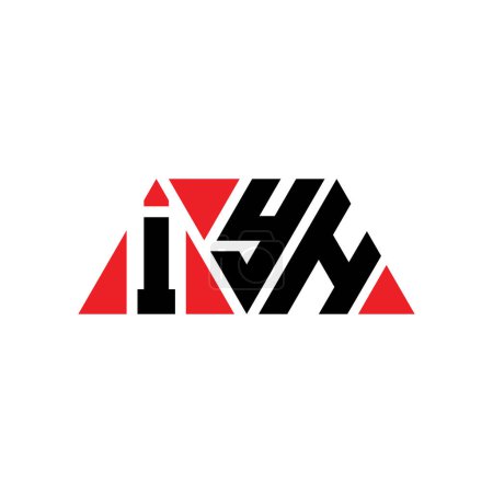 Ilustración de Diseño del logotipo de la letra del triángulo IYH con forma de triángulo. Monograma de diseño del logotipo del triángulo IYH. Plantilla de logotipo de vector de triángulo IYH con color rojo. Logotipo triangular IYH Logotipo simple, elegante y lujoso. IYH - Imagen libre de derechos
