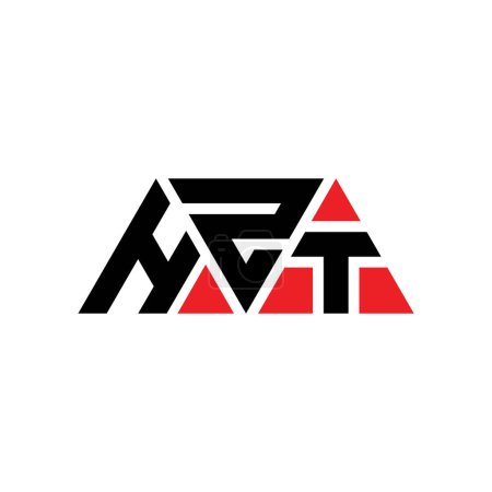 Ilustración de Diseño del logotipo de letra de triángulo HZT con forma de triángulo. Monograma de diseño del logotipo del triángulo HZT. Plantilla de logotipo de vector de triángulo HZT con color rojo. Logotipo triangular HZT Logotipo simple, elegante y lujoso. HZT - Imagen libre de derechos