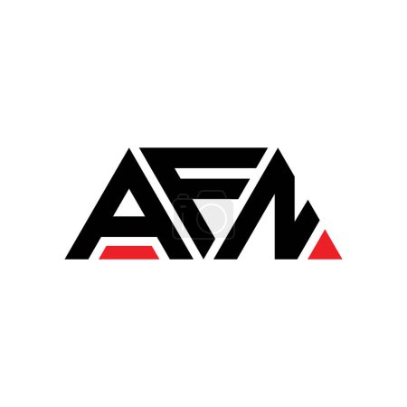 Ilustración de AFN diseño de logotipo de letra triángulo con forma de triángulo. AFN diseño del logotipo del triángulo monograma. AFN triángulo vector logotipo plantilla con color rojo. Logo triangular AFN Logotipo simple, elegante y lujoso. AFN - Imagen libre de derechos