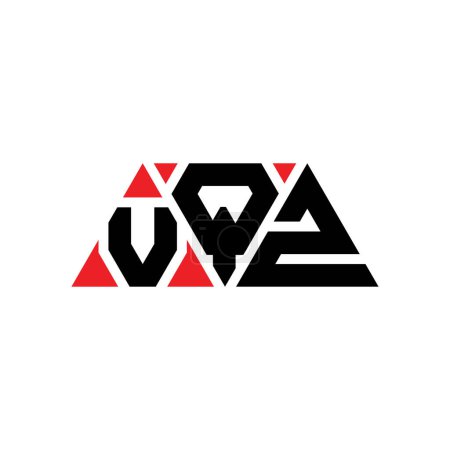 Ilustración de Diseño del logotipo de la letra del triángulo VQZ con forma de triángulo. Monograma de diseño del logotipo del triángulo VQZ. VQZ triángulo vector logotipo plantilla con color rojo. Logotipo triangular VQZ Logotipo simple, elegante y lujoso. VQZ - Imagen libre de derechos