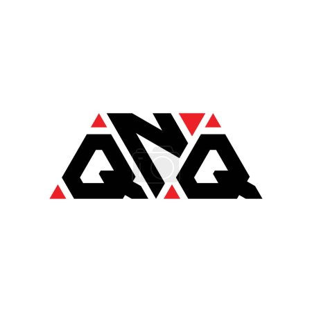 Ilustración de Diseño del logotipo de la letra del triángulo QNQ con forma de triángulo. QNQ diseño del logotipo del triángulo monograma. Plantilla de logotipo de vector de triángulo QNQ con color rojo. Logotipo triangular QNQ Logotipo simple, elegante y lujoso. QNQ - Imagen libre de derechos
