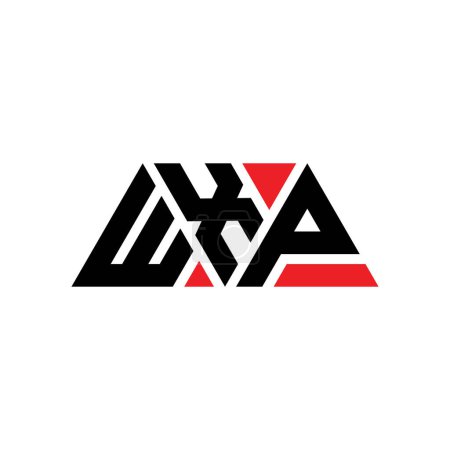 Téléchargez les illustrations : WXP triangle lettre logo design avec forme de triangle. Monogramme de logo triangle WXP. Modèle de logo vectoriel triangle WXP avec couleur rouge. Logo triangulaire WXP Logo simple, élégant et luxueux. WXP - en licence libre de droit