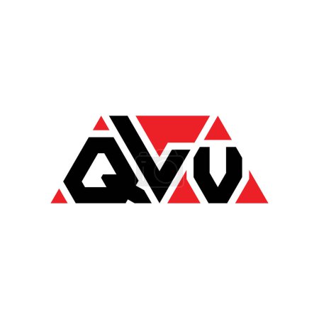 Téléchargez les illustrations : QLV triangle lettre logo design avec forme de triangle. QLV triangle logo design monogramme. Modèle de logo vectoriel triangle QLV avec couleur rouge. Logo triangulaire QLV Logo simple, élégant et luxueux. QLV - en licence libre de droit