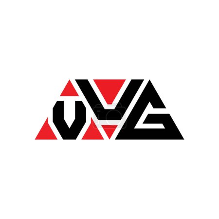 Téléchargez les illustrations : VUG triangle lettre logo design avec forme de triangle. VUG triangle logo design monogramme. Modèle de logo vectoriel triangle VUG avec couleur rouge. Logo triangulaire VUG Logo simple, élégant et luxueux. VUG - en licence libre de droit