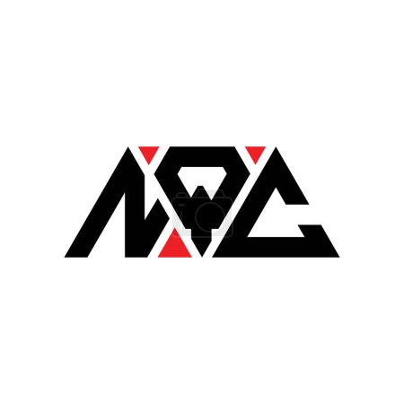 Téléchargez les illustrations : NQC triangle lettre logo design avec forme de triangle. Monogramme NQC logo triangle design. Modèle de logo vectoriel triangle NQC avec couleur rouge. Logo triangulaire NQC Logo simple, élégant et luxueux. NQC - en licence libre de droit
