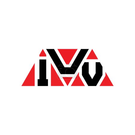 Ilustración de Diseño del logotipo de la letra triángulo IUV con forma de triángulo. Diseño del logotipo del triángulo IUV monograma. Plantilla de logotipo de triángulo IUV con color rojo. Logotipo triangular IUV Logotipo simple, elegante y lujoso. IUV - Imagen libre de derechos
