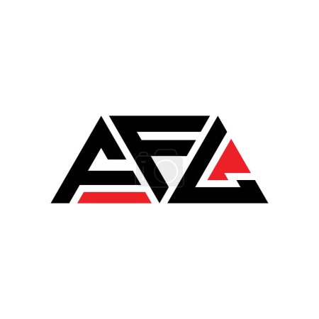 Ilustración de Diseño del logotipo de la letra del triángulo FFL con forma de triángulo. Monograma de diseño del logotipo del triángulo FFL. Plantilla de logotipo de vector triangular FFL con color rojo. Logotipo triangular FFL Logotipo simple, elegante y lujoso. FFL - Imagen libre de derechos