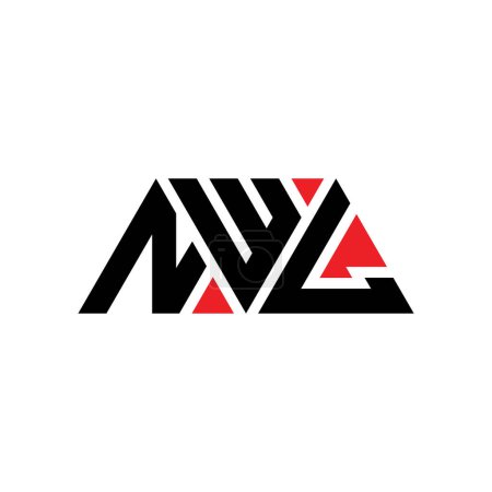 Téléchargez les illustrations : NWL triangle lettre logo design avec forme de triangle. Monogramme NWL logo triangle design. Modèle de logo vectoriel triangle NWL avec couleur rouge. Logo triangulaire NWL Logo simple, élégant et luxueux. NWL - en licence libre de droit