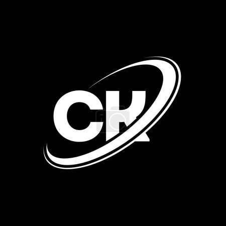 Téléchargez les illustrations : CK C K lettre logo design. Lettre initiale CK cercle lié en majuscule logo monogramme rouge et bleu. Logo CK, design C K. ck, c k - en licence libre de droit