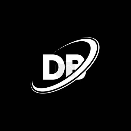 Illustration for DB D B letter logo design. Initial letter DB linked circle uppercase monogram logo red and blue. DB logo, D B design. db, d b - Royalty Free Image