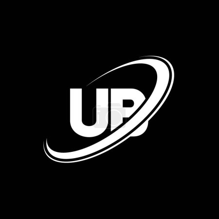 Ilustración de Diseño del logotipo de la letra UB U B. Letra inicial UB círculo vinculado en mayúsculas logotipo del monograma rojo y azul. Logotipo de UB, diseño de U B. ub, u b - Imagen libre de derechos