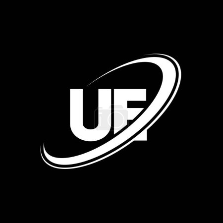 Illustration for UE U E letter logo design. Initial letter UE linked circle uppercase monogram logo red and blue. UE logo, U E design. ue, u e - Royalty Free Image