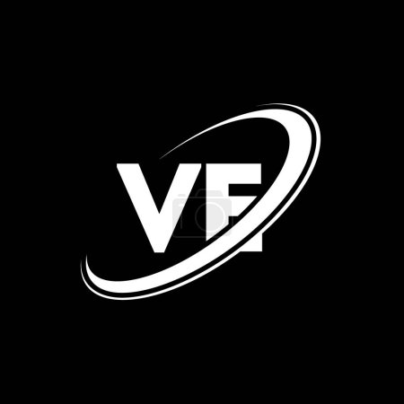 Illustration for VE V E letter logo design. Initial letter VE linked circle uppercase monogram logo red and blue. VE logo, V E design. ve, v e - Royalty Free Image