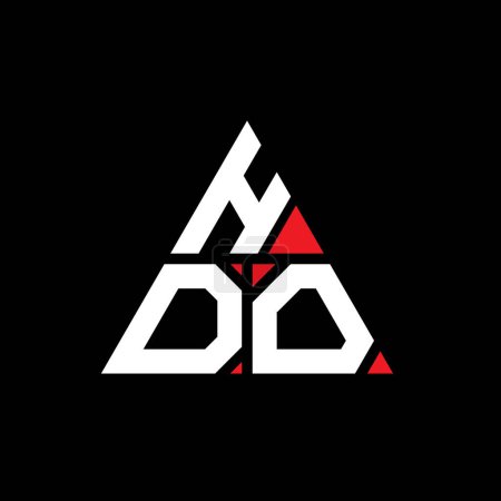 Téléchargez les illustrations : Conception de logo de lettre triangle HDO avec forme de triangle. Logo triangle HDO design monogramme. Modèle de logo vectoriel triangle HDO avec couleur rouge. Logo triangulaire HDO Logo simple, élégant et luxueux. - en licence libre de droit