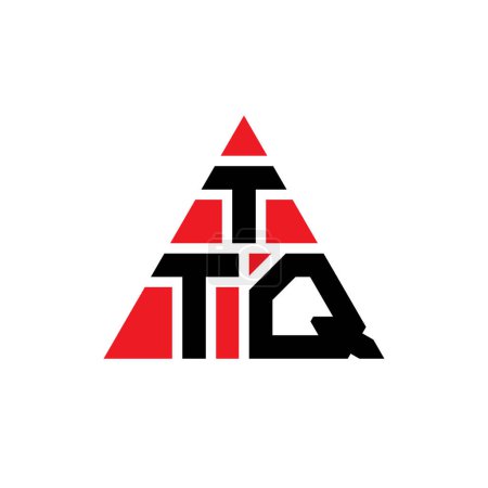 Ilustración de Diseño del logotipo de la letra del triángulo TTQ con forma de triángulo. Diseño del logotipo del triángulo TTQ monograma. TTQ triángulo vector logotipo plantilla con color rojo. Logo triangular TTQ Logotipo simple, elegante y lujoso. - Imagen libre de derechos