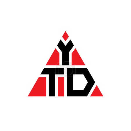 Téléchargez les illustrations : YTD triangle lettre logo design avec forme de triangle. Monogramme de logo triangle YTD. Modèle de logo vectoriel triangle YTD avec couleur rouge. Logo triangulaire YTD Logo simple, élégant et luxueux. - en licence libre de droit