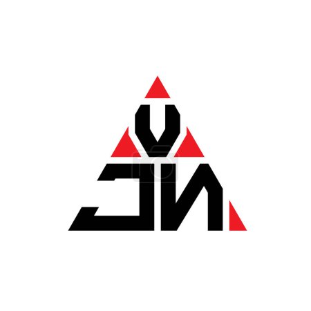 Téléchargez les illustrations : VJN triangle lettre logo design avec forme de triangle. Monogramme de logo triangle VJN. Modèle de logo vectoriel triangle VJN avec couleur rouge. Logo triangulaire VJN Logo simple, élégant et luxueux. - en licence libre de droit