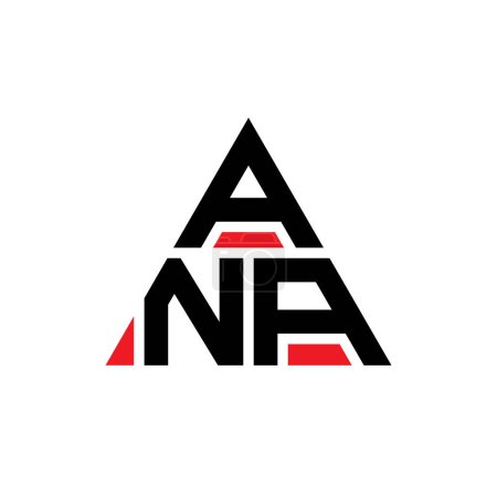 Ilustración de Diseño del logotipo de la letra del triángulo ANA con forma de triángulo. Diseño del logotipo del triángulo ANA monograma. plantilla de logotipo de vector de triángulo ANA con color rojo. Logo triangular de ANA Logotipo simple, elegante y lujoso. - Imagen libre de derechos