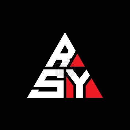 Ilustración de Diseño de logotipo de letra de triángulo RSY con forma de triángulo. Monograma de diseño del logotipo del triángulo RSY. Plantilla de logotipo de vector de triángulo RSY con color rojo. Logotipo triangular RSY Logotipo simple, elegante y lujoso. - Imagen libre de derechos