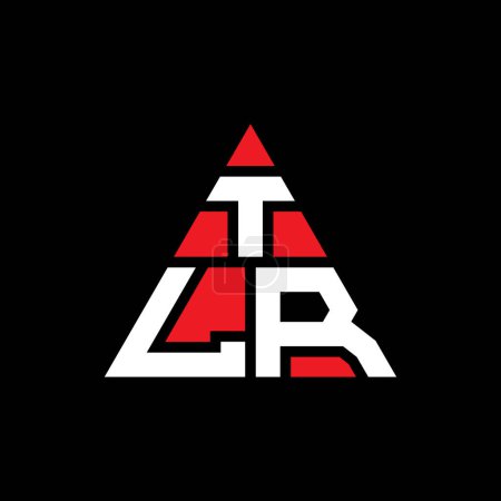 Illustration for TLR triangle letter logo design with triangle shape. TLR triangle logo design monogram. TLR triangle vector logo template with red color. TLR triangular logo Simple, Elegant, and Luxurious Logo. - Royalty Free Image
