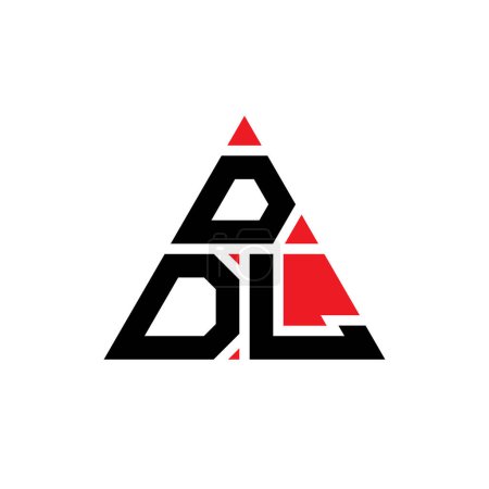 Ilustración de Diseño del logotipo de letra de triángulo DDL con forma de triángulo. Monograma de diseño del logotipo del triángulo DDL. Plantilla de logotipo de vector de triángulo DDL con color rojo. Logotipo triangular DDL Logotipo simple, elegante y lujoso. - Imagen libre de derechos
