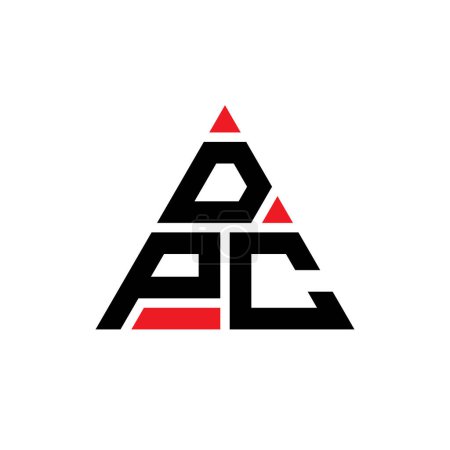 Téléchargez les illustrations : DPC triangle lettre logo design avec forme de triangle. DPC triangle logo design monogramme. Modèle de logo vectoriel triangle DPC avec couleur rouge. Logo triangulaire DPC Logo simple, élégant et luxueux. - en licence libre de droit