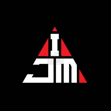Téléchargez les illustrations : IJM triangle lettre logo design avec forme de triangle. IJM triangle logo design monogramme. Modèle de logo vectoriel triangle IJM avec couleur rouge. Logo triangulaire IJM Logo simple, élégant et luxueux. - en licence libre de droit
