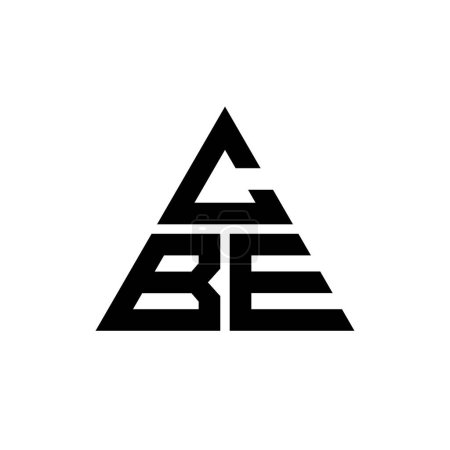 Téléchargez les illustrations : CBE triangle lettre logo design avec forme de triangle. CBE triangle logo design monogramme. Modèle de logo vectoriel triangle CBE avec couleur rouge. Logo CBE triangulaire Logo simple, élégant et luxueux. - en licence libre de droit