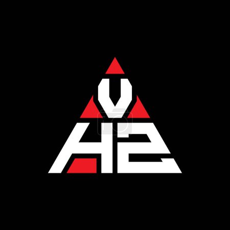 Ilustración de Diseño del logotipo de la letra del triángulo VHZ con forma de triángulo. Monograma de diseño del logotipo del triángulo VHZ. VHZ triángulo vector logotipo plantilla con color rojo. Logotipo triangular VHZ Logotipo simple, elegante y lujoso. - Imagen libre de derechos