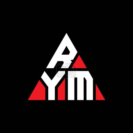 Téléchargez les illustrations : RYM triangle lettre logo design avec forme de triangle. Monogramme design triangle RYM. Modèle de logo vectoriel triangle RYM avec couleur rouge. Logo triangulaire RYM Logo simple, élégant et luxueux. - en licence libre de droit