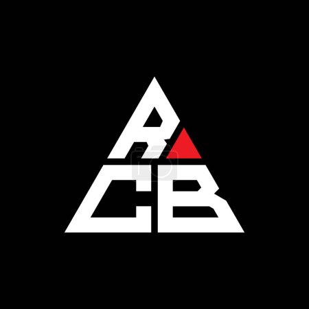 Ilustración de Diseño del logotipo de la letra del triángulo RCB con forma de triángulo. Diseño del logotipo del triángulo RCB monograma. Plantilla de logotipo de vector triangular RCB con color rojo. Logotipo triangular RCB Logotipo simple, elegante y lujoso. - Imagen libre de derechos
