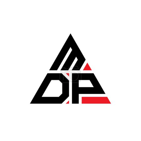 Téléchargez les illustrations : MDP triangle lettre logo design avec forme de triangle. MDP triangle logo design monogramme. Modèle de logo vectoriel triangle MDP avec couleur rouge. Logo triangulaire MDP Logo simple, élégant et luxueux. - en licence libre de droit