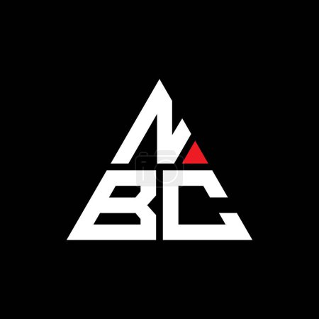 Téléchargez les illustrations : NBC triangle lettre logo design avec forme de triangle. Monogramme NBC logo triangle design. Modèle de logo vectoriel triangle NBC avec couleur rouge. Logo triangulaire NBC Logo simple, élégant et luxueux. - en licence libre de droit