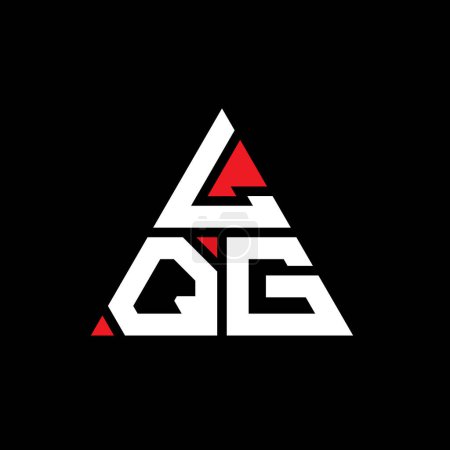 Ilustración de Diseño del logotipo de la letra del triángulo LQG con forma de triángulo. Monograma de diseño del logotipo del triángulo LQG. Plantilla de logotipo de vector de triángulo LQG con color rojo. Logotipo triangular LQG Logotipo simple, elegante y lujoso. - Imagen libre de derechos