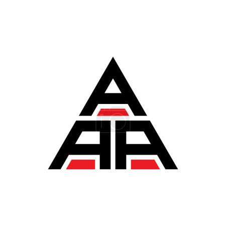 Téléchargez les illustrations : AAA triangle lettre logo design avec forme de triangle. AAA logo triangle design monogramme. Modèle de logo vectoriel triangle AAA avec couleur rouge. Logo triangulaire AAA Logo simple, élégant et luxueux. - en licence libre de droit