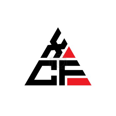 Téléchargez les illustrations : Modèle de logo de lettre triangle XCF avec forme de triangle. Monogramme XCF logo triangle design. Modèle de logo vectoriel triangle XCF avec couleur rouge. Logo triangulaire XCF Logo simple, élégant et luxueux. - en licence libre de droit