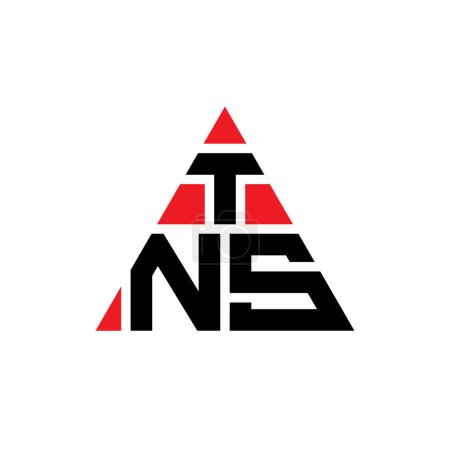 Téléchargez les illustrations : TNS triangle lettre logo design avec forme de triangle. TNS triangle logo design monogramme. Modèle de logo vectoriel triangle TNS avec couleur rouge. Logo triangulaire TNS Logo simple, élégant et luxueux. - en licence libre de droit