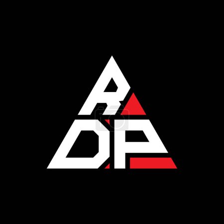 Téléchargez les illustrations : RDP triangle lettre logo design avec forme de triangle. Monogramme design triangle RDP. Modèle de logo vectoriel triangle RDP avec couleur rouge. Logo triangulaire RDP Logo simple, élégant et luxueux. - en licence libre de droit