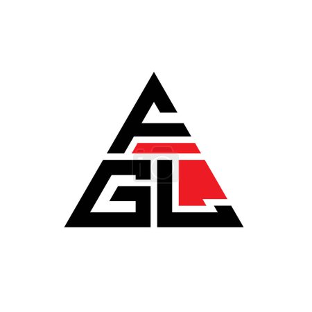 Téléchargez les illustrations : FGL triangle lettre logo design avec forme de triangle. Monogramme de logo triangle FGL. Modèle de logo vectoriel triangle FGL avec couleur rouge. Logo triangulaire FGL Logo simple, élégant et luxueux. - en licence libre de droit