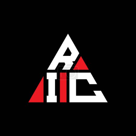 Téléchargez les illustrations : RIC triangle lettre logo design avec forme de triangle. Logo triangle RIC design monogramme. Modèle de logo vectoriel triangle RIC avec couleur rouge. Logo triangulaire RIC Logo simple, élégant et luxueux. - en licence libre de droit