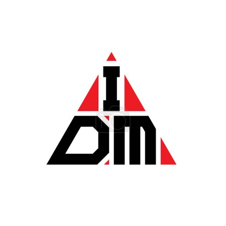 Foto de Diseño de logotipo de letra triangular IDM con forma de triángulo. Diseño del logotipo del triángulo IDM monograma. Plantilla de logotipo de vector triangular IDM con color rojo. Logo triangular IDM Logotipo simple, elegante y lujoso. - Imagen libre de derechos