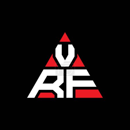 Téléchargez les illustrations : VRF triangle lettre logo design avec forme de triangle. Monogramme de logo triangle VRF. Modèle de logo vectoriel triangle VRF avec couleur rouge. Logo triangulaire VRF Logo simple, élégant et luxueux. - en licence libre de droit