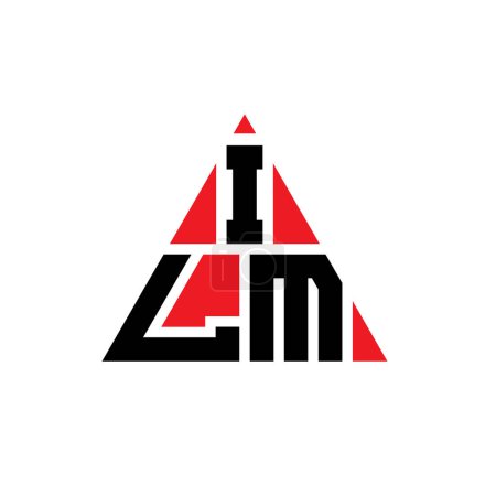 Téléchargez les illustrations : ILM triangle lettre logo design avec forme de triangle. Monogramme de conception de logo ILM triangle. Modèle de logo vectoriel triangle ILM avec couleur rouge. Logo triangulaire ILM Logo simple, élégant et luxueux. - en licence libre de droit