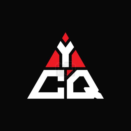 Téléchargez les illustrations : YCQ triangle lettre logo design avec forme de triangle. YCQ logo triangle design monogramme. Modèle de logo vectoriel triangle YCQ avec couleur rouge. Logo triangulaire YCQ Logo simple, élégant et luxueux. - en licence libre de droit