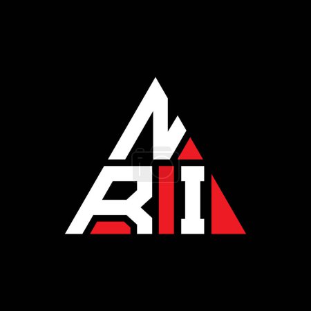 Ilustración de Diseño del logotipo de la letra del triángulo NRI con forma de triángulo. Monograma de diseño del logotipo del triángulo NRI. Plantilla de logotipo de vector de triángulo NRI con color rojo. Logo triangular NRI Logo simple, elegante y lujoso Diseño del logotipo de la letra del triángulo NRI con forma de triángulo. NRI - Imagen libre de derechos