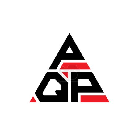 Foto de Diseño del logotipo de la letra del triángulo PQP con forma de triángulo. Monograma de diseño del logotipo del triángulo PQP. Plantilla de logotipo de vector de triángulo PQP con color rojo. Logotipo triangular PQP Logotipo simple, elegante y lujoso. - Imagen libre de derechos