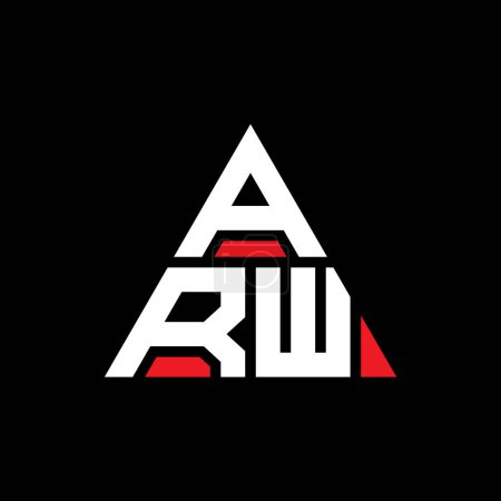 Téléchargez les photos : ARW triangle lettre logo design avec forme de triangle. ARW triangle logo design monogramme. Modèle de logo vectoriel triangle ARW avec couleur rouge. Logo triangulaire ARW Logo simple, élégant et luxueux. - en image libre de droit